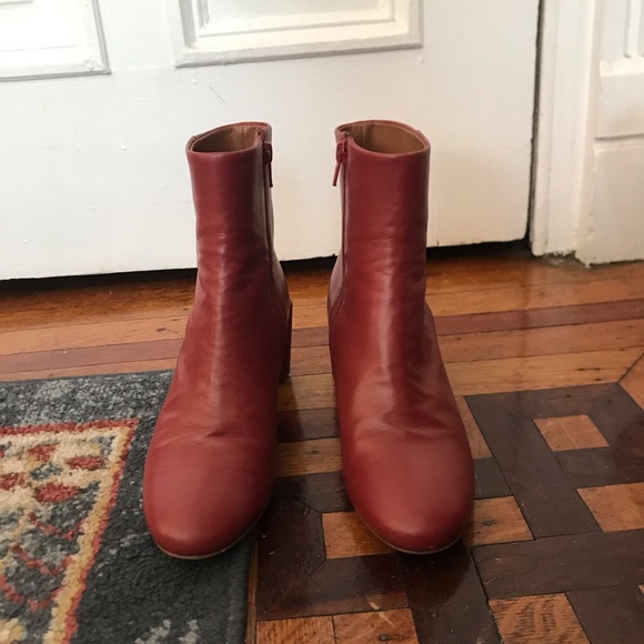 COS red, sculptural, booties - Picture 3 of 4